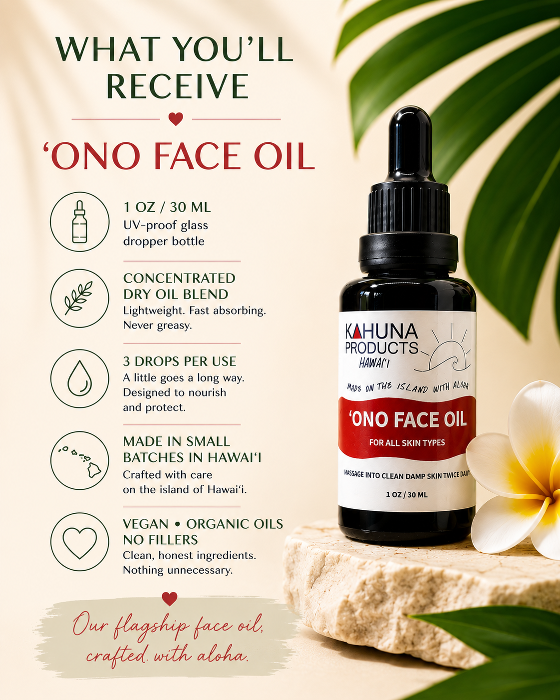 ONO FACE OIL — Kahuna Products Hawai'i